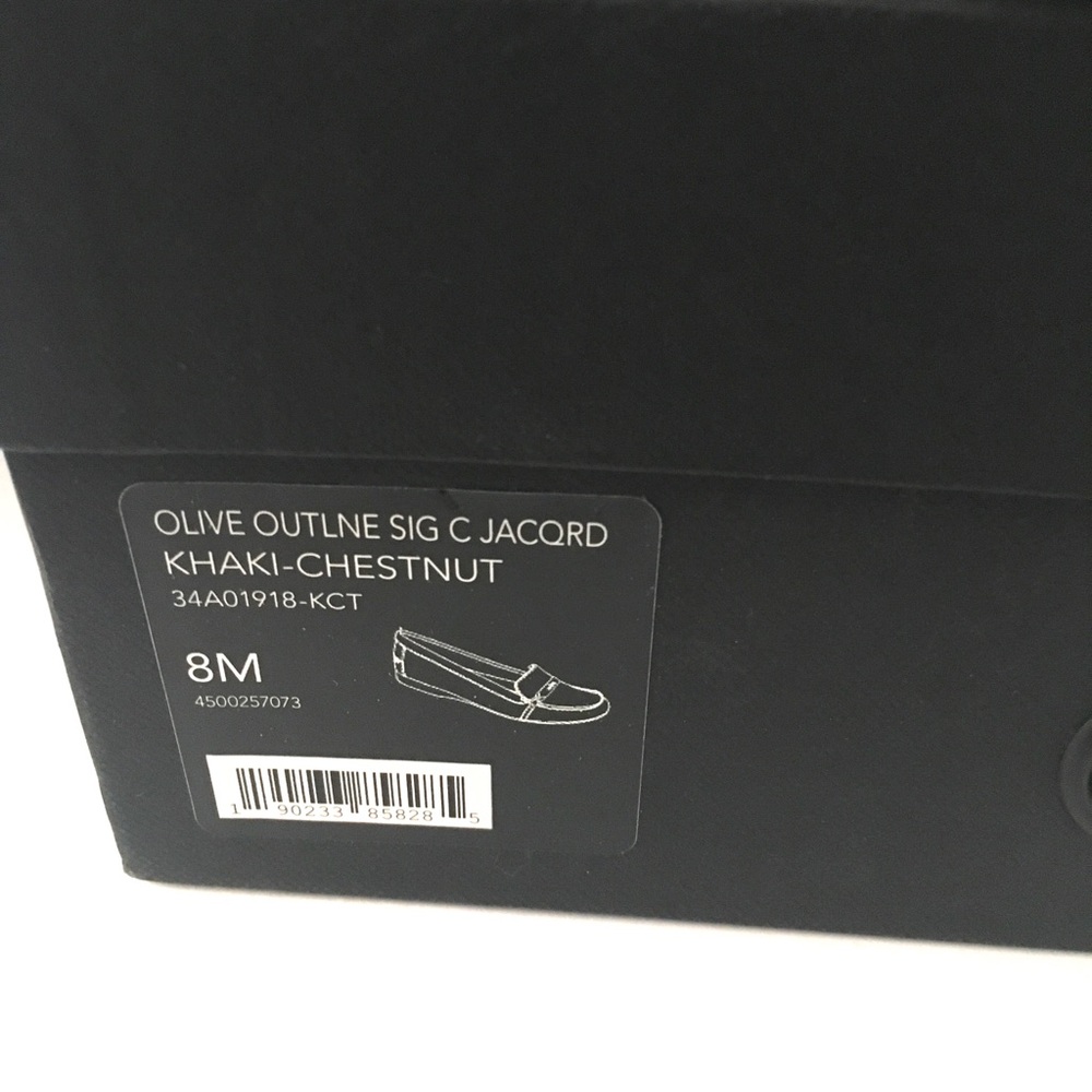 COACH Women's Sig C Jacqrd Size 8M Khaki-chestnut. - Picture 4 of 8